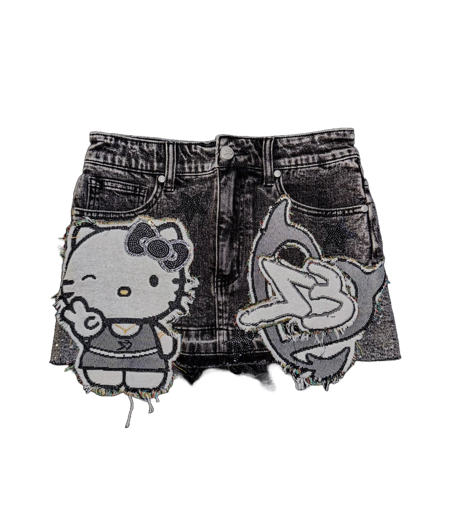 HK Tapestry Denim Skirt “Blackout”