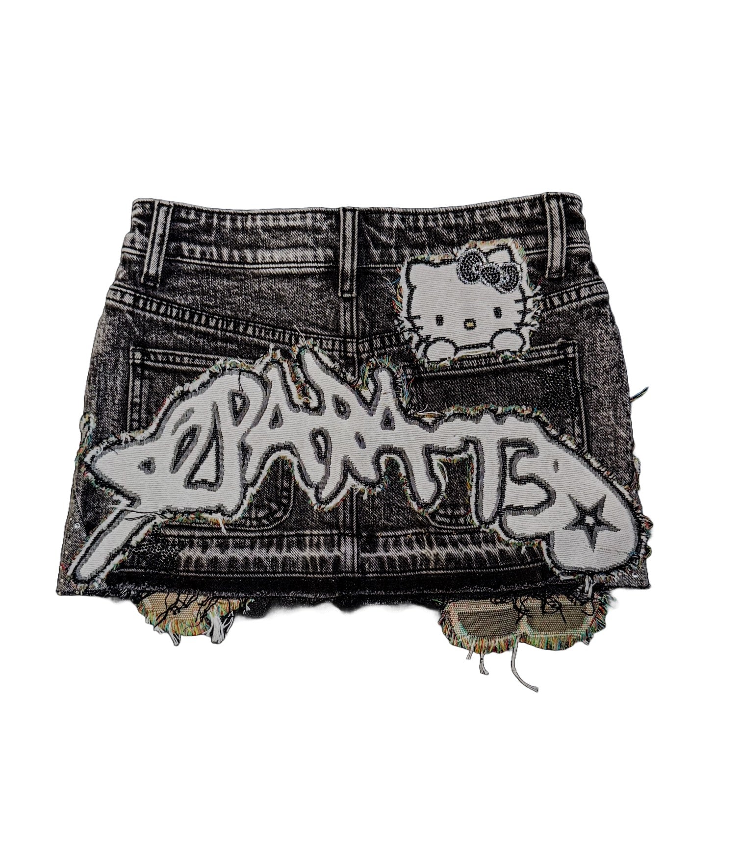 HK Tapestry Denim Skirt “Blackout”